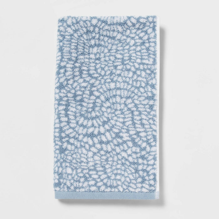 Performance Plus Hand Towel Light Blue Geo - Threshold