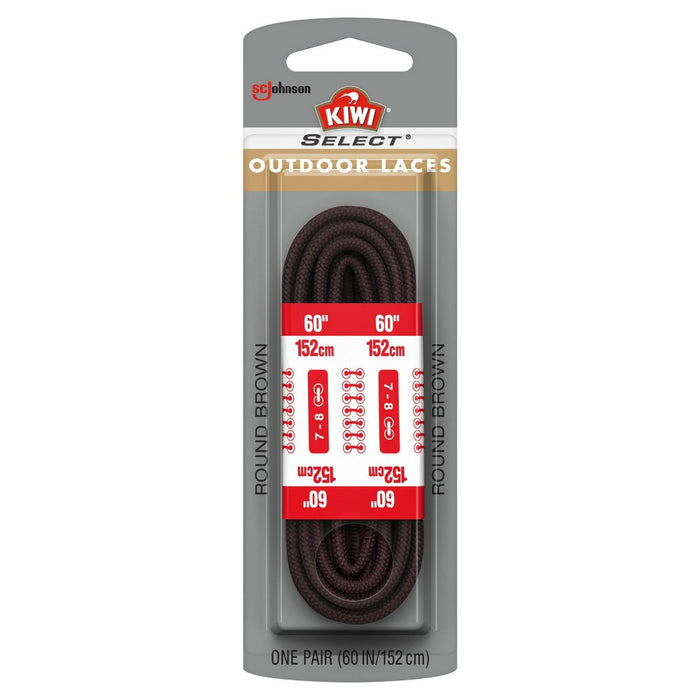 KIWI Select Outdoor Round Laces - Dark Brown 60in
