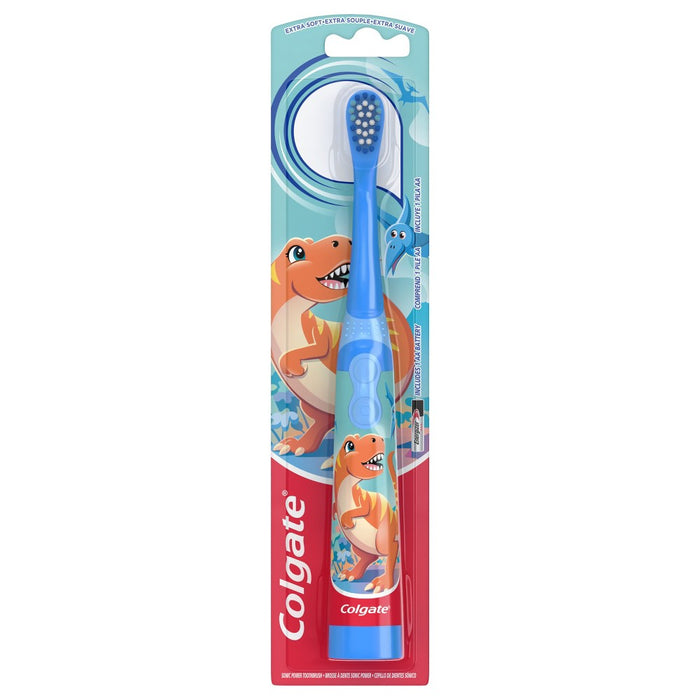 Colgate Kids' Battery Toothbrush, For Ages 3+ - Dinosaur