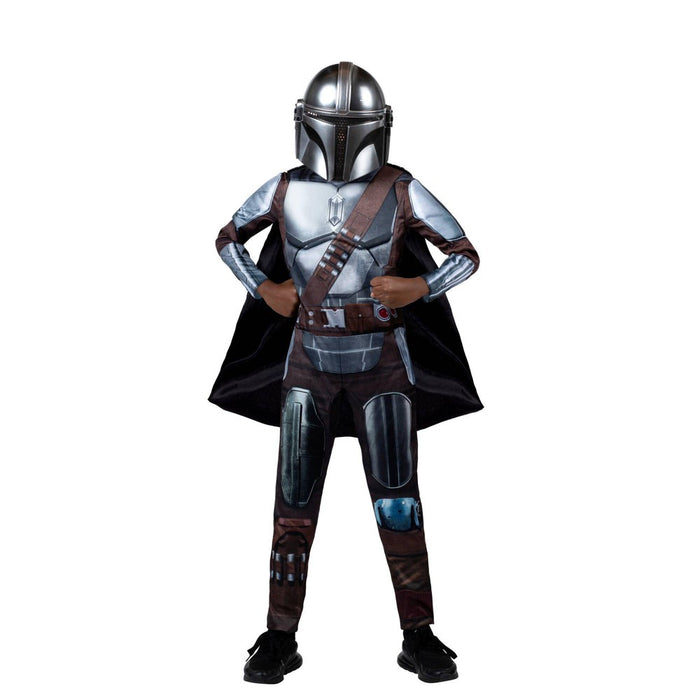 Kids' Star Wars: The Mandalorian Costume Jumpsuit with Mask - Large 12-14