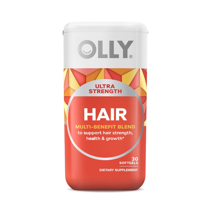 OLLY Ultra Strength Hair Softgels Supplement - 30ct