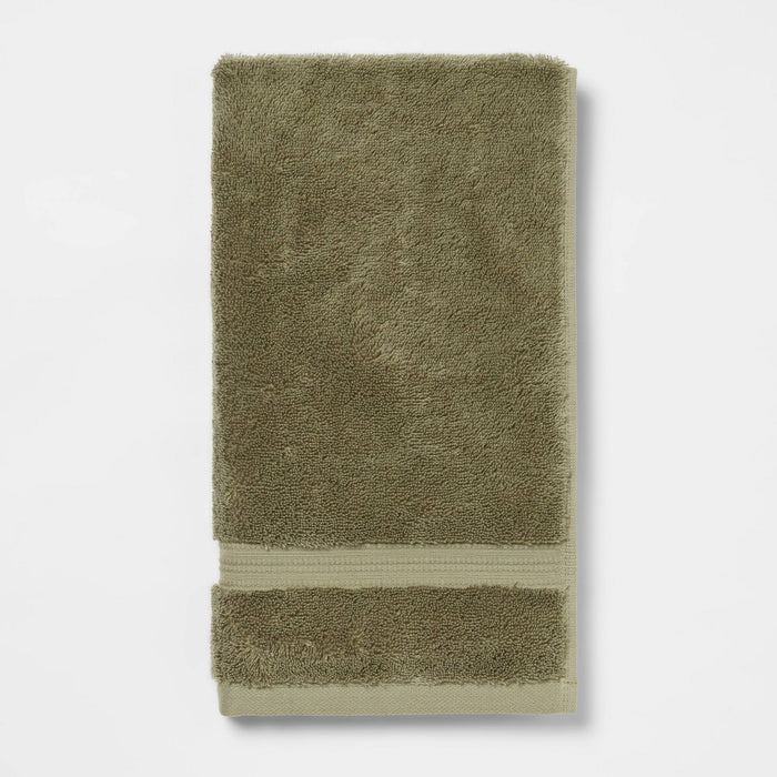 Total Fresh Antimicrobial Hand Towel Olive Green - Threshold