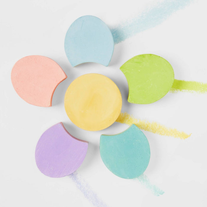 Flower Sidewalk Chalk 6ct - Sun Squad