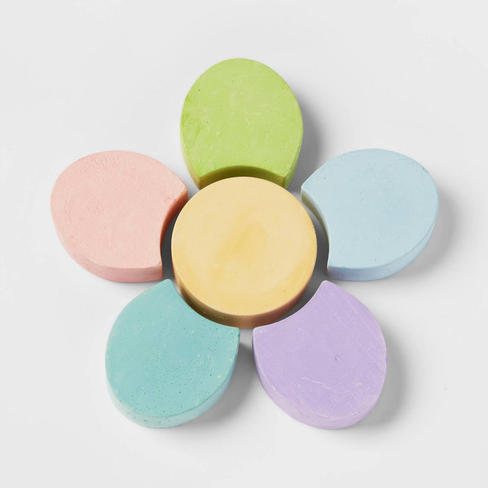 Flower Sidewalk Chalk 6ct - Sun Squad