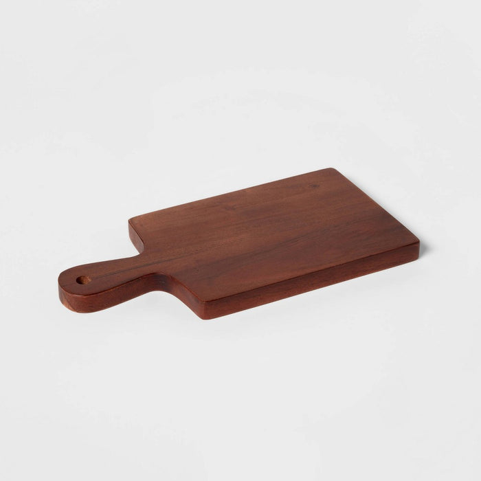 10" x 5" Wooden Single Serve Mini Cheese Board - Threshold