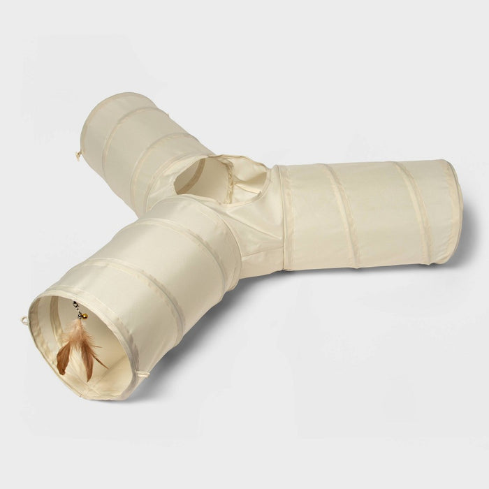 Triple Tunnel for Cats - Beige - Boots & Barkley