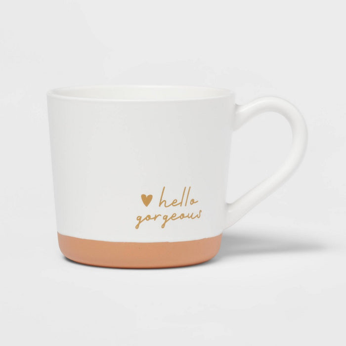 15oz Stoneware Hello Gorgeous Mug - Threshold