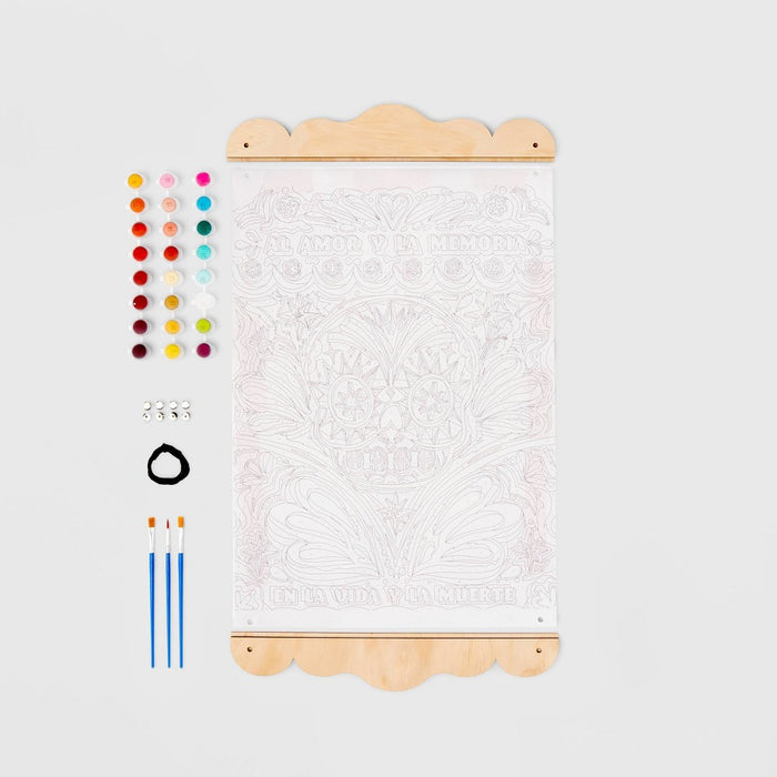 Dia de Muertos Paint By Number Kit - Mondo Llama