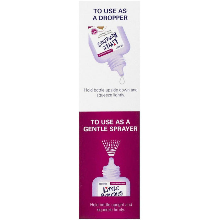 Little Remedies Saline Spray and Drops, Safe for Newborn Babies - 1 fl oz