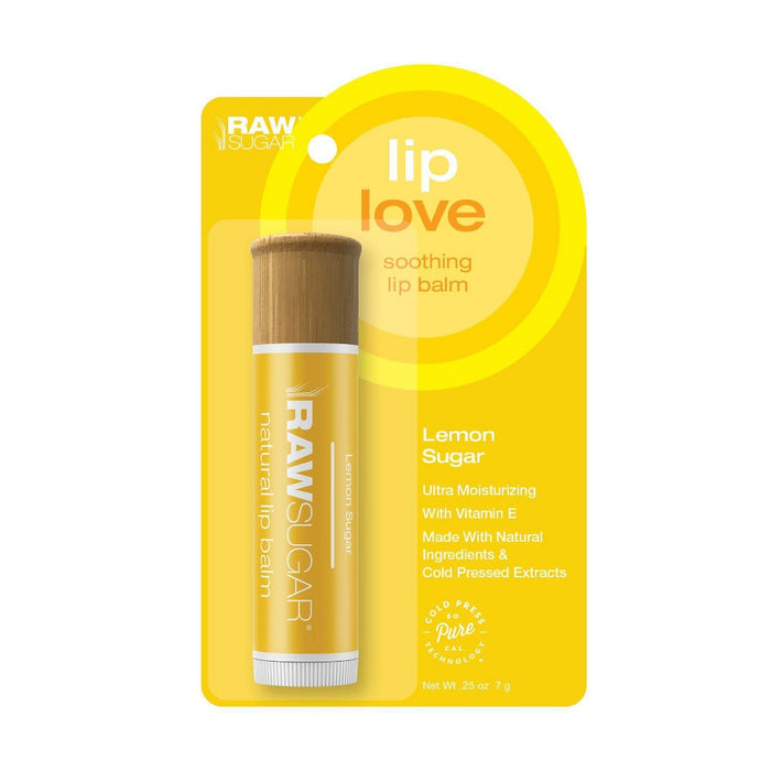 Raw Sugar Organic Fragrance free Lip Balm - Lemon Sugar - 0.25oz