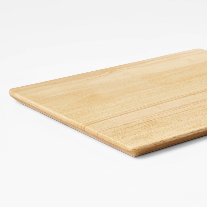 12"x15" Nonslip Rubberwood Cutting Board Natural - Figmint