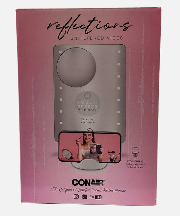Conair LED Hollywood Lighted Social Media Makeup Mirror - White