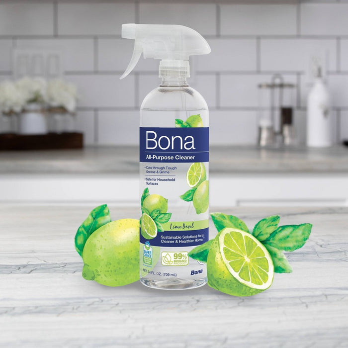 Bona Lime Basil Cleaning Products Multi Surface All Purpose Cleaner Spray - 24 fl oz
