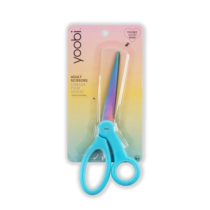 Yoobi Adult Scissor Blue Oil Slick