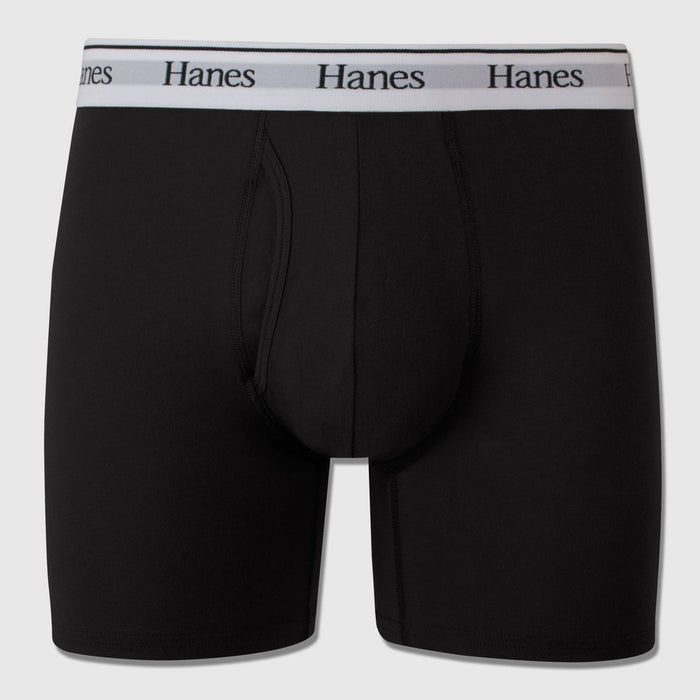 Hanes Originals Premium Men's Boxer Briefs - Black M