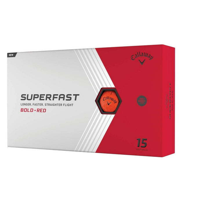 Callaway Superfast Golf Balls - Red - 15 BALLS TOTAL