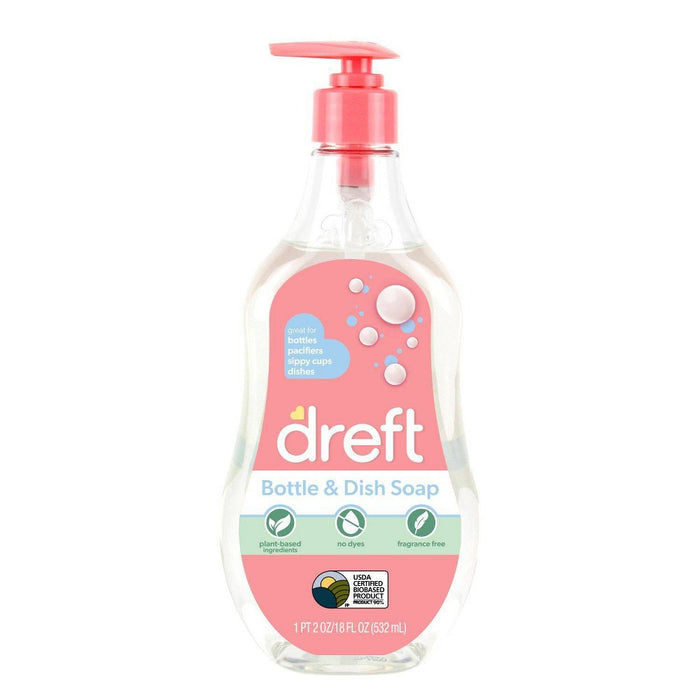 Dreft Bottle & Dish Soap Cleaner - 18 fl oz