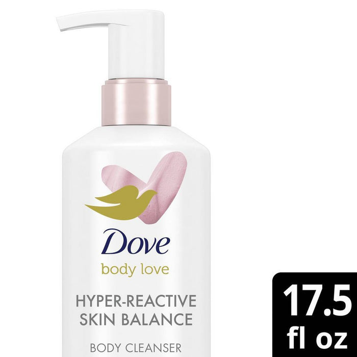 2 PACK!! Dove Body Love Cleanser- Unscented - 17.5 fl oz