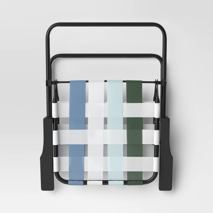 Webstrap Outdoor Portable Beach Chair Blue - Room Essentials