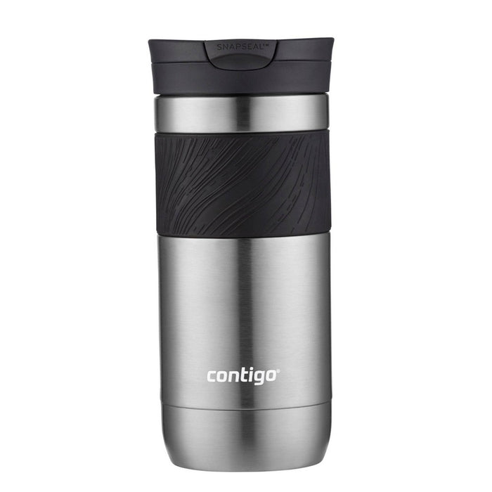 Contigo Byron 2.0 16oz Stainless Steel Travel Mug with SNAPSEAL Lid and Grip Gunmetal