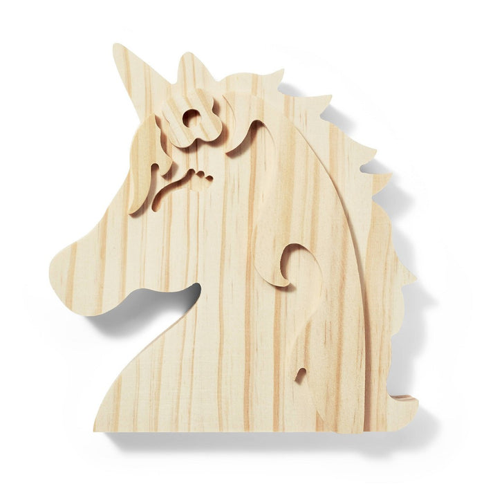 Freestanding Wood Unicorn - Mondo Llama