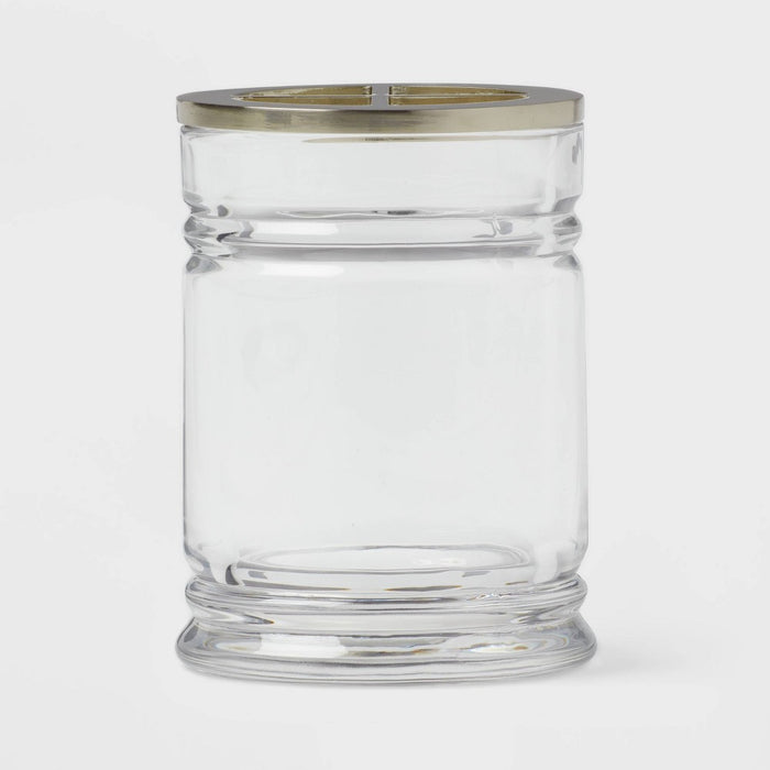Glass Toothbrush Holder Clear - Threshold