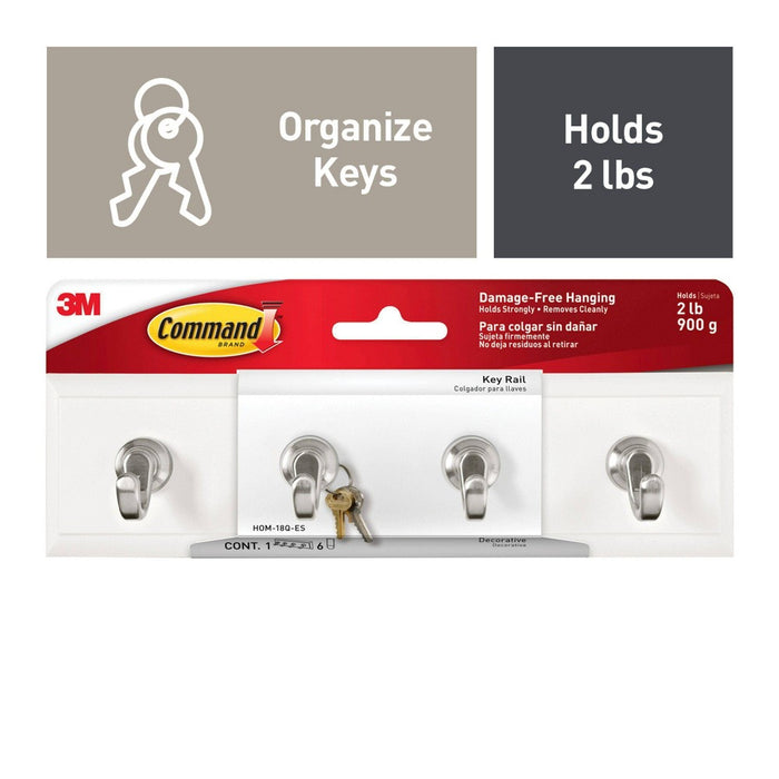 Command Quartz Key Rail