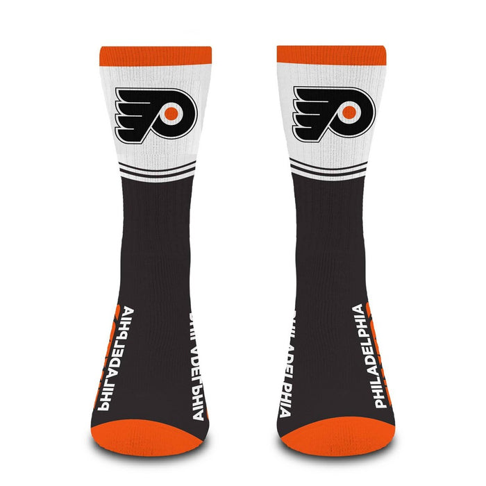 NHL Philadelphia Flyers Divide Secondary Large Crew Socks
