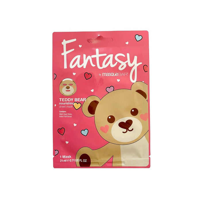 Fantasy by Masque Bar Teddy Bear Printed Sheet Mask - 0.71 fl oz