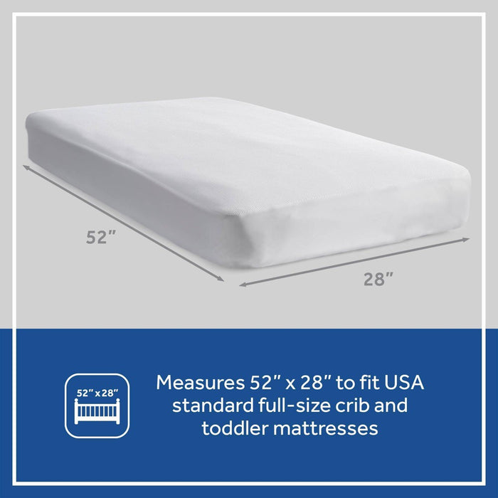 Sealy Fresh Flow Breathable Waterproof Crib Mattress Pad