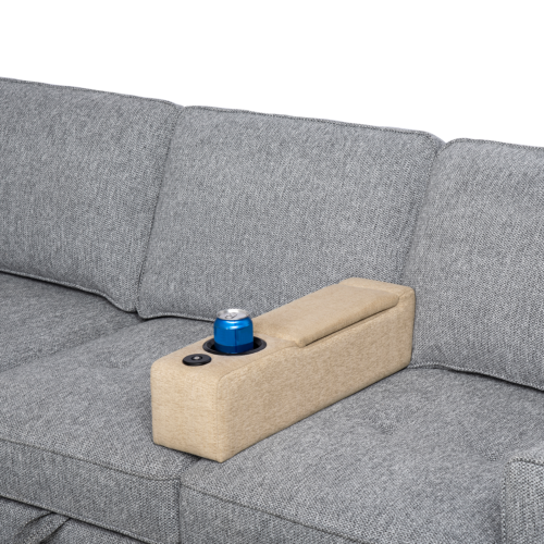 Power Armresto Removable Armrest for Sofa or Couch with Wireless Charger