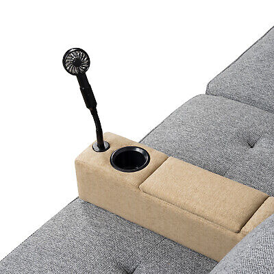 Power Armresto Removable Armrest for Sofa or Couch with Wireless Charger