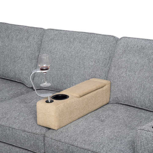 Power Armresto Removable Armrest for Sofa or Couch with Wireless Charger