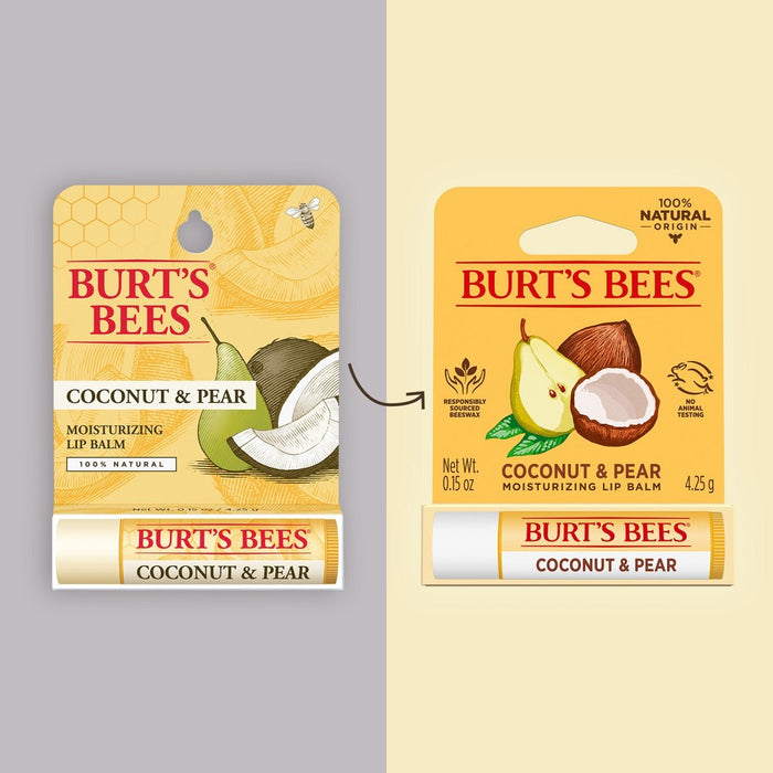 Burt's Bees Coconut and Pear Lip Balm Blister Box - 0.15oz