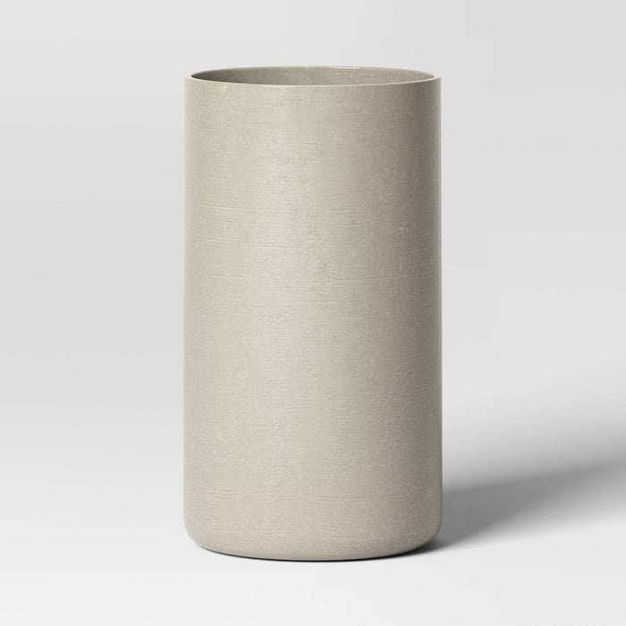 Large Estate Composite Faux Concrete Indoor Outdoor Planter Pot Gray 12"x12" - Threshold