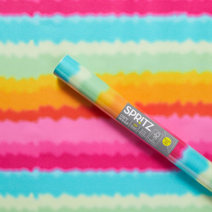 Tie Dye Striped Gift Wrapping Paper - Spritz