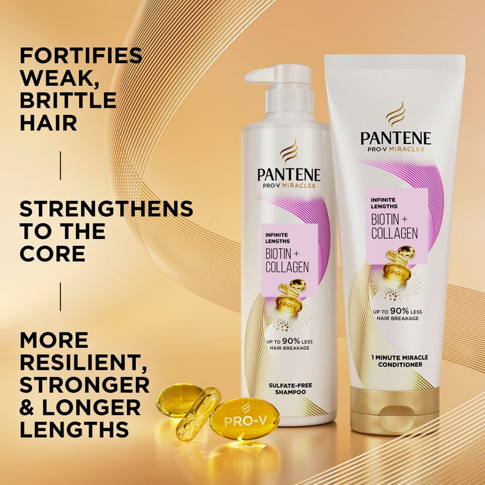 Pantene Pro-V Miracles Infinite Lengths Biotin + Collagen Conditioner - 10.9 fl oz