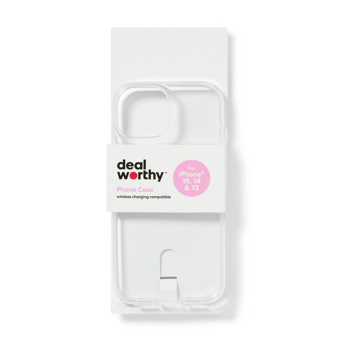 Apple iPhone 15/iPhone14/iPhone13 Case - dealworthy Clear