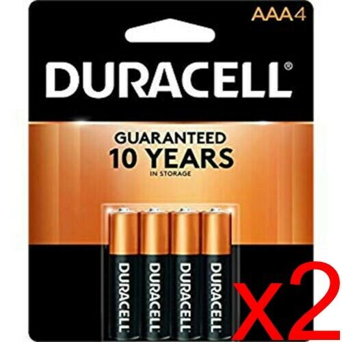2 PACK!!! Duracell Coppertop AAA Batteries - 4 Pack Alkaline Battery EXP 03/2035