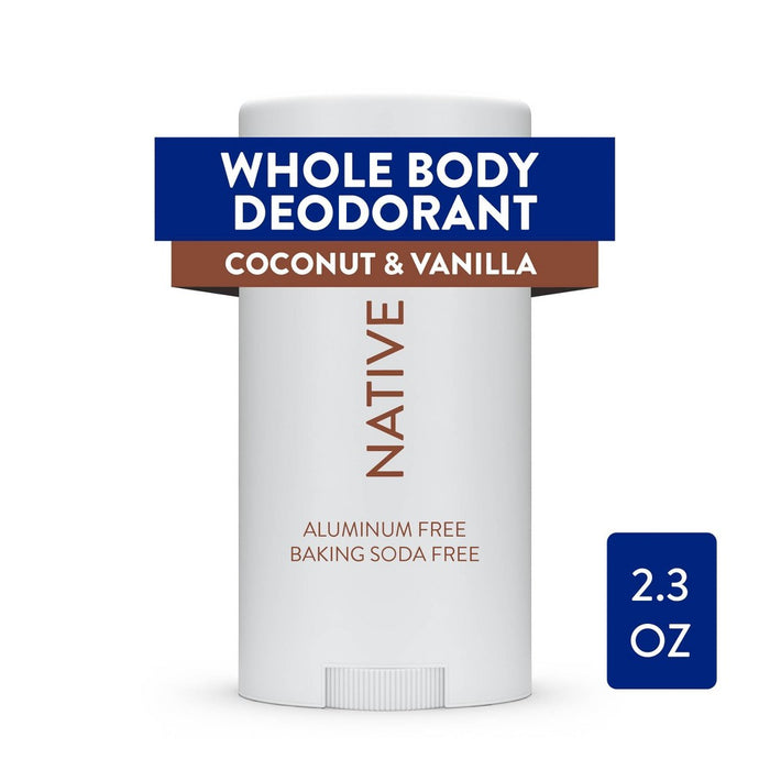 Native Whole Body Deodorant Stick - Coconut & Vanilla - Aluminum Free - 2.3oz