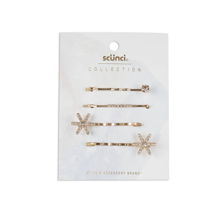 scunci Collection Glitz/Glam Bobby Hair Pin Set - 4ct