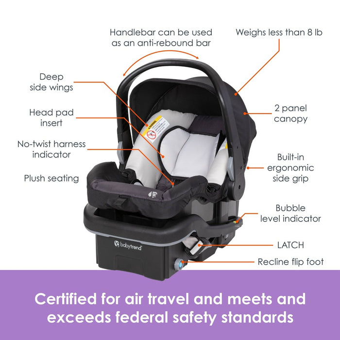 Baby Trend Expedition DLX Jogger Travel System with EZ-Lift Plus Infant Car Seat - Madrid Tan (LOCAL PICKUP ONLY)