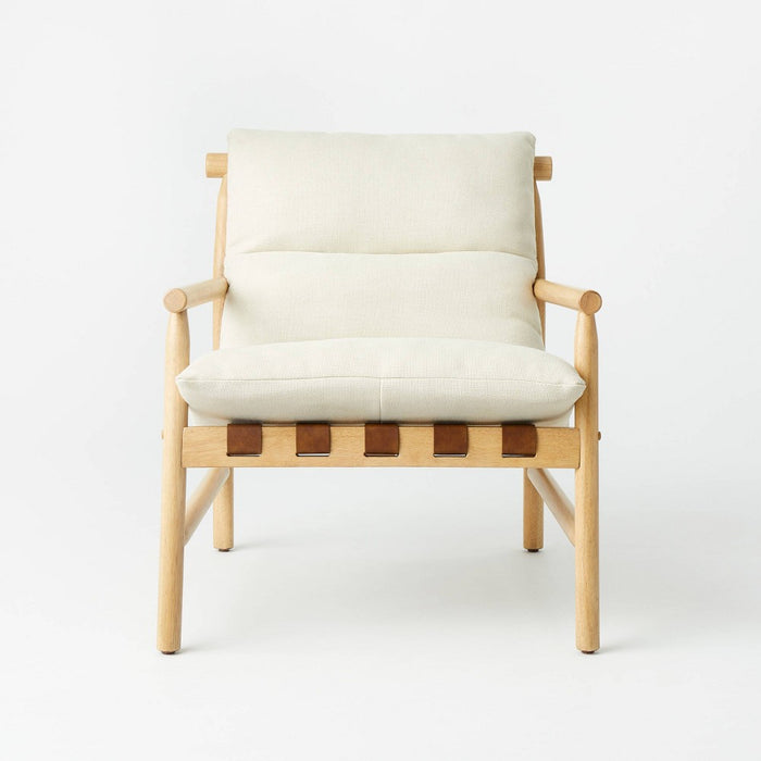 Holly Sling Back Accent Chair Cream/Natural (KD) - Threshold designed with Studio McGee (LOCAL PICKUP ONLY)