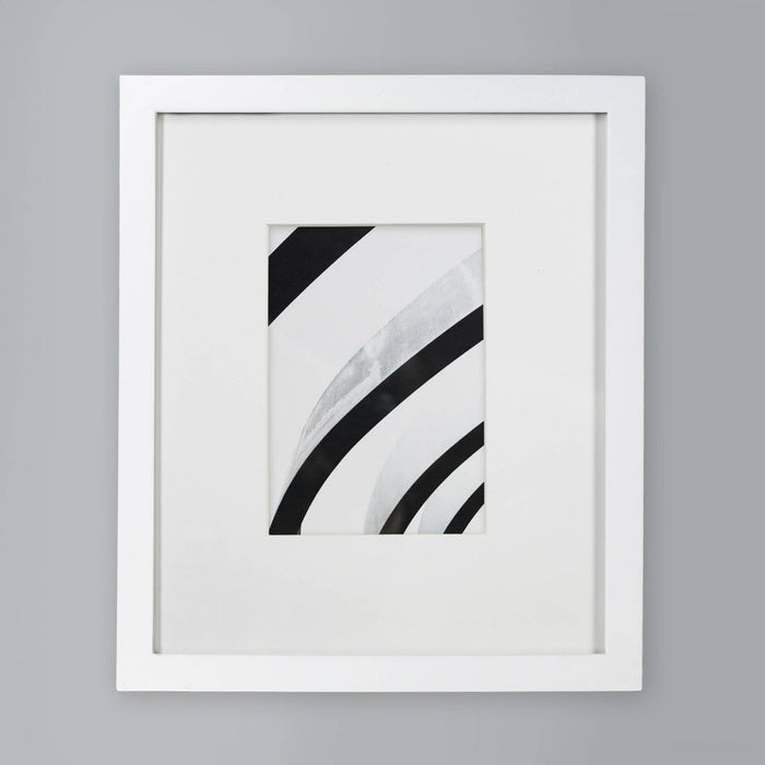 10" x 12" Matted to 5" x 7" Thin Gallery Frame White - Threshold