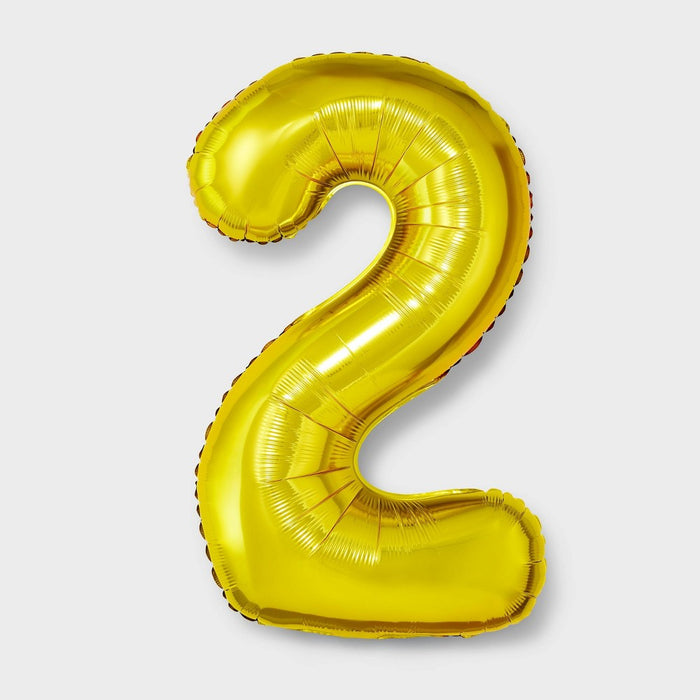 34" Number 2 Foil Balloon - Spritz