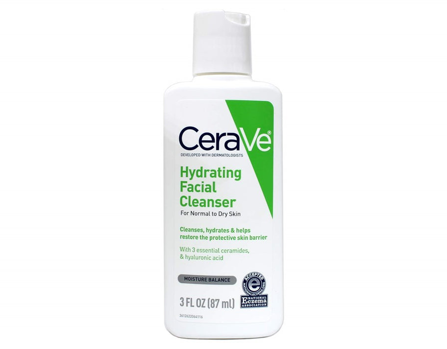 CeraVe Hydrating Cream-to-Foam Face Wash - 3 fl oz