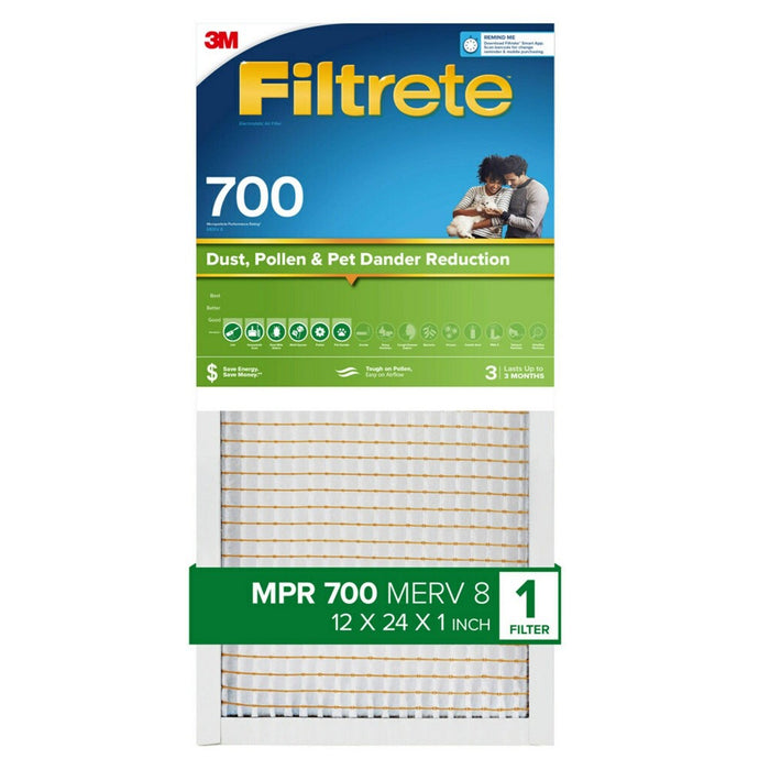 Filtrete 14" x 25" 700 MPR Dust Pollen and Pet Dander Electrostatic Air Filter