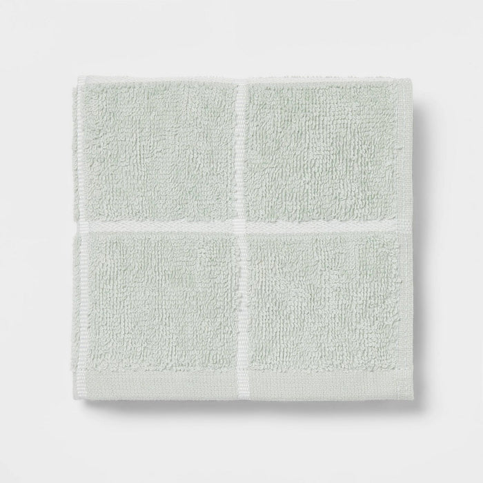 Everyday Grid Washcloth Mint - Room Essentials