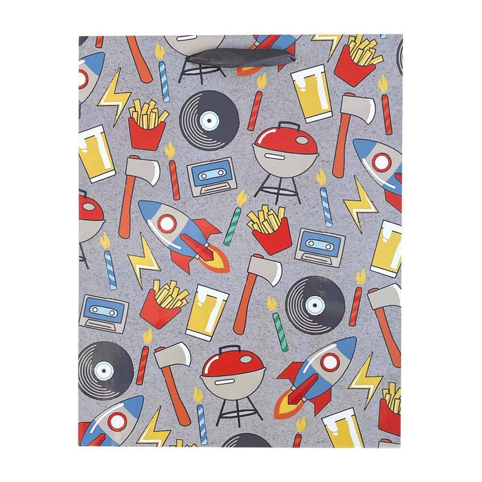 Large Cub Icons Gift Bag - Spritz