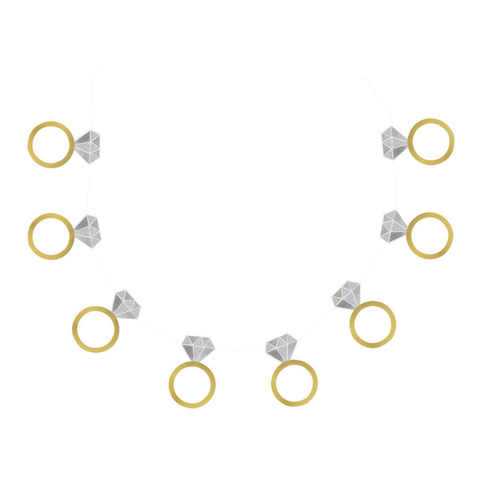 60" Engagement Ring Banner Gold - Spritz
